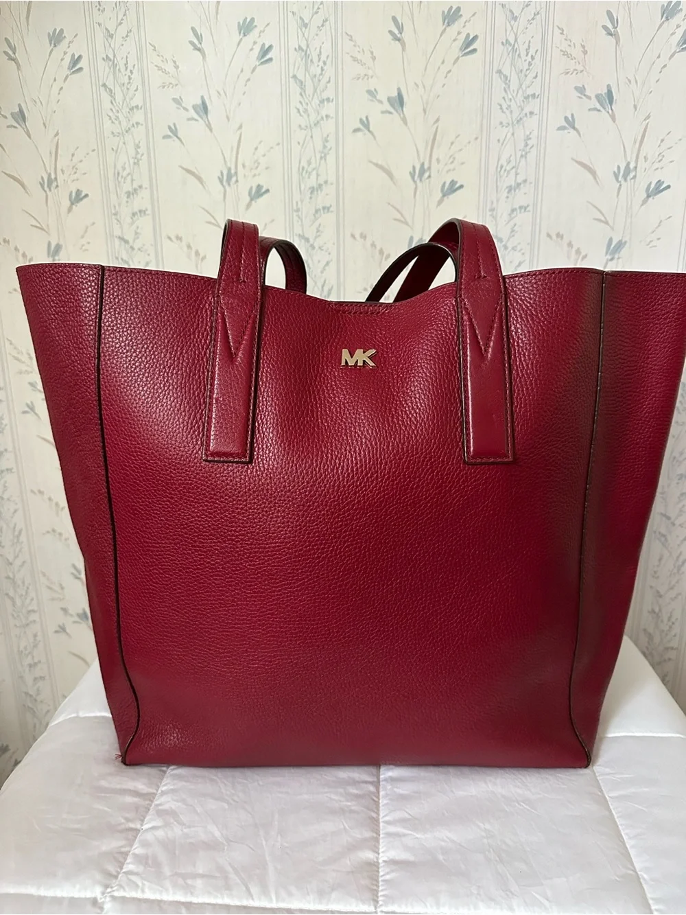 Michael Kors Large Red Leather Tote